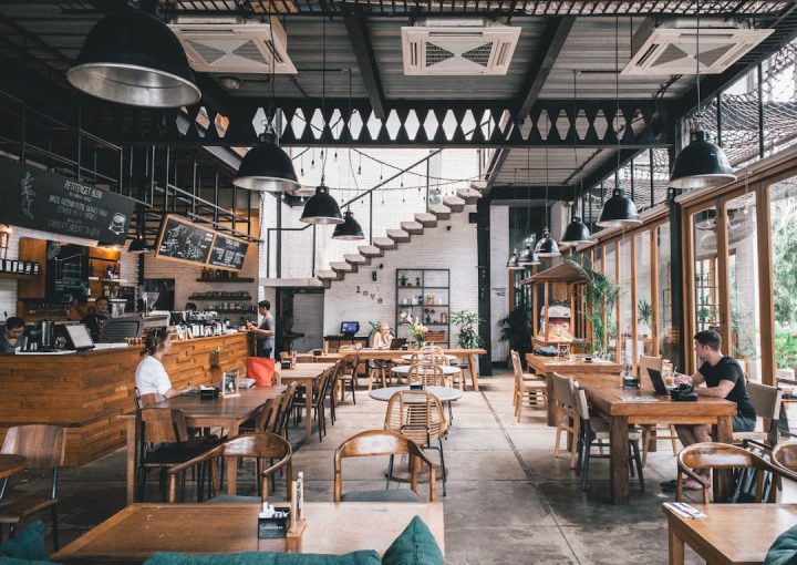 brown and gray concrete store